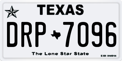 TX license plate DRP7096