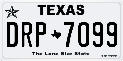 TX license plate DRP7099