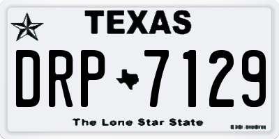 TX license plate DRP7129