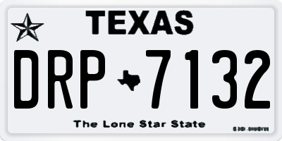 TX license plate DRP7132