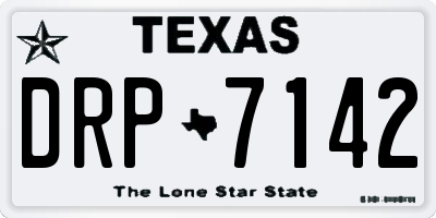 TX license plate DRP7142