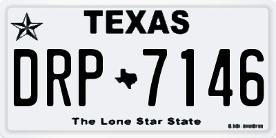 TX license plate DRP7146