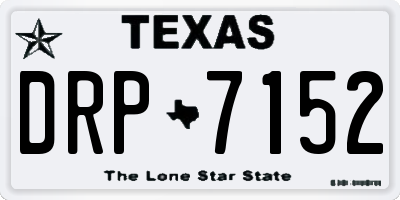 TX license plate DRP7152