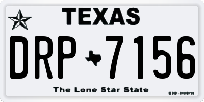 TX license plate DRP7156