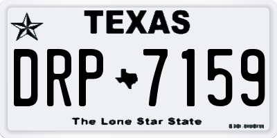 TX license plate DRP7159