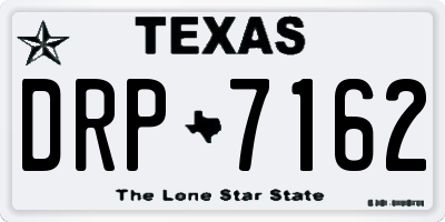 TX license plate DRP7162