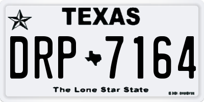 TX license plate DRP7164