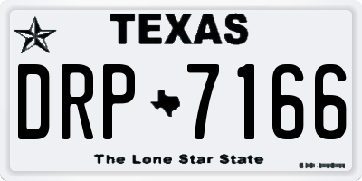 TX license plate DRP7166