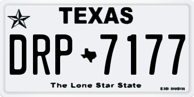 TX license plate DRP7177