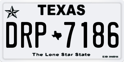 TX license plate DRP7186