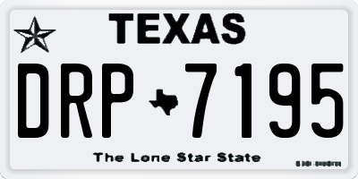 TX license plate DRP7195