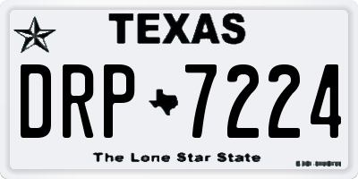 TX license plate DRP7224