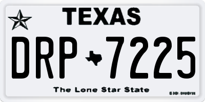 TX license plate DRP7225