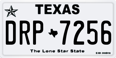 TX license plate DRP7256