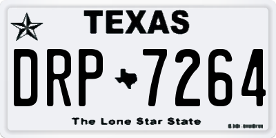 TX license plate DRP7264