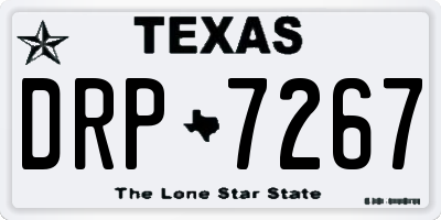 TX license plate DRP7267