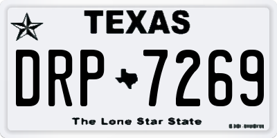 TX license plate DRP7269