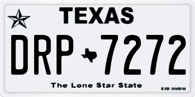 TX license plate DRP7272