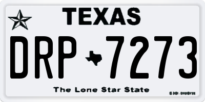 TX license plate DRP7273