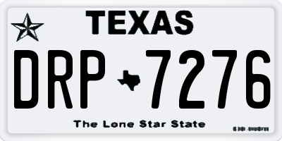 TX license plate DRP7276