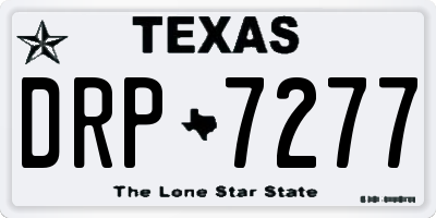 TX license plate DRP7277
