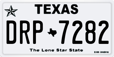 TX license plate DRP7282