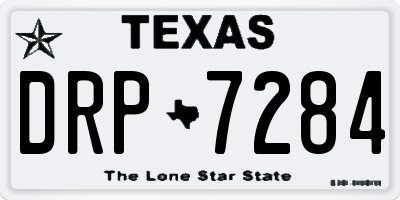 TX license plate DRP7284