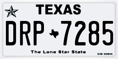 TX license plate DRP7285