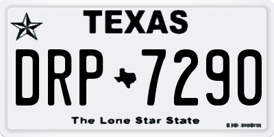 TX license plate DRP7290