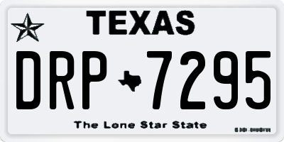 TX license plate DRP7295