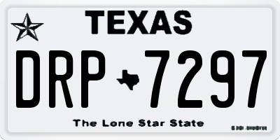 TX license plate DRP7297