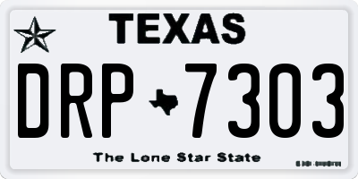 TX license plate DRP7303