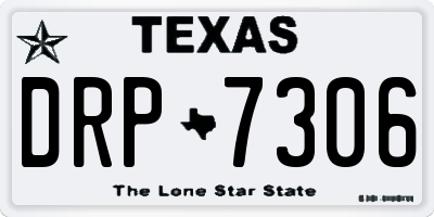 TX license plate DRP7306