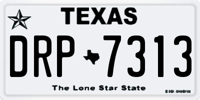 TX license plate DRP7313