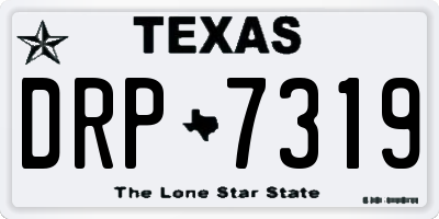 TX license plate DRP7319