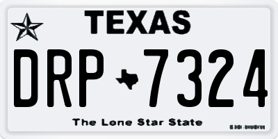 TX license plate DRP7324