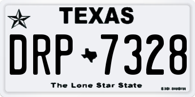 TX license plate DRP7328