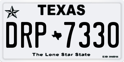 TX license plate DRP7330