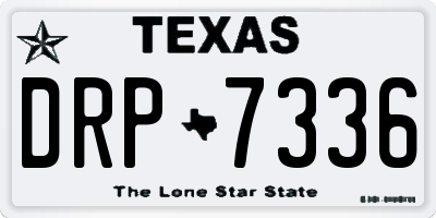 TX license plate DRP7336