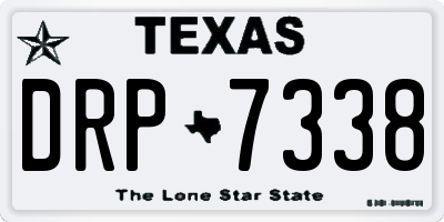 TX license plate DRP7338