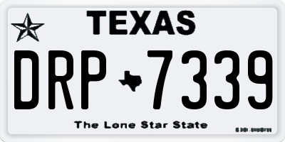 TX license plate DRP7339