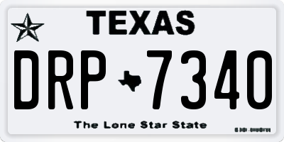 TX license plate DRP7340