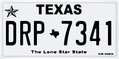 TX license plate DRP7341