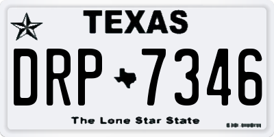 TX license plate DRP7346