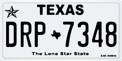 TX license plate DRP7348