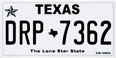 TX license plate DRP7362