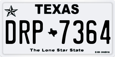 TX license plate DRP7364