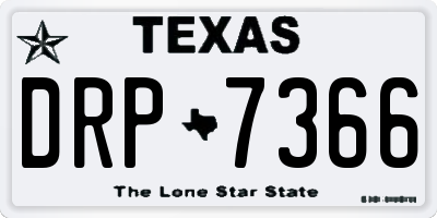 TX license plate DRP7366