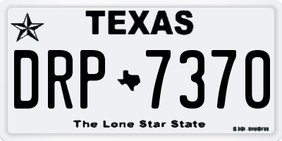 TX license plate DRP7370