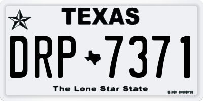TX license plate DRP7371